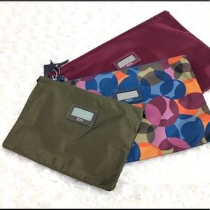 Tumi Set 3 Nylon Travel Pouches